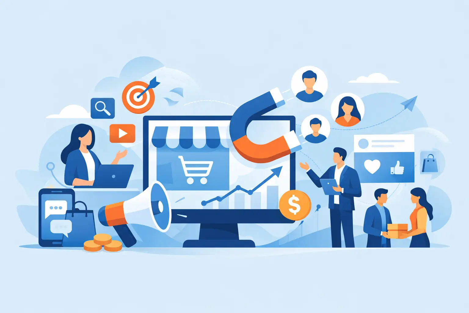 Canales digitales para captar clientes que venden