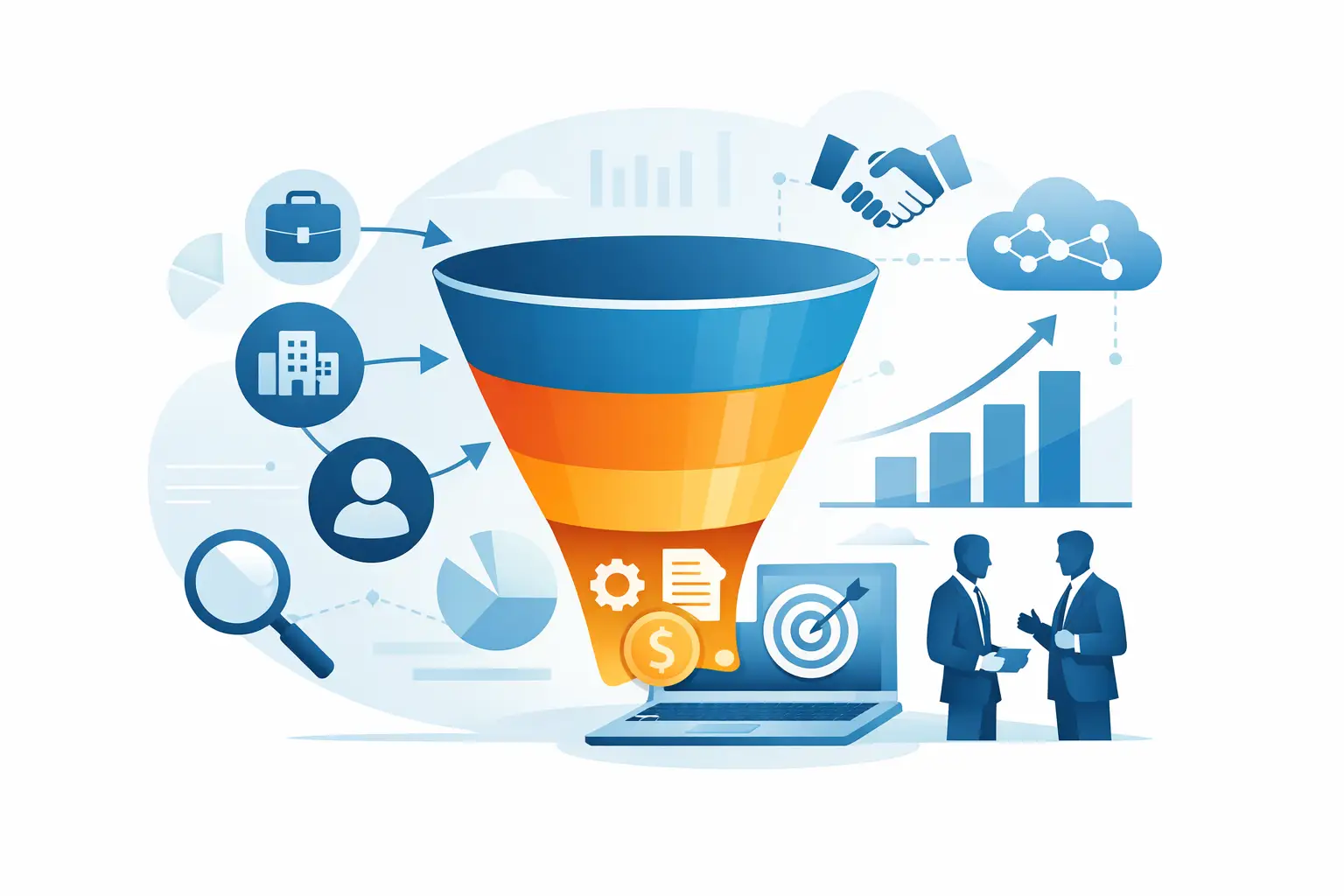Cómo estructurar embudo digital B2B