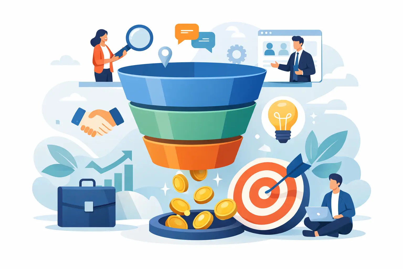 Embudo de ventas para convertir más oportunidades