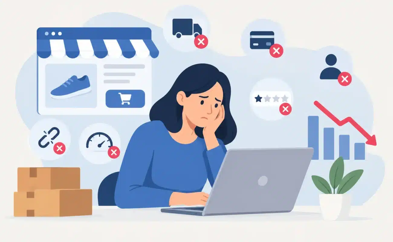 12 errores comunes en ecommerce que frenan ventas