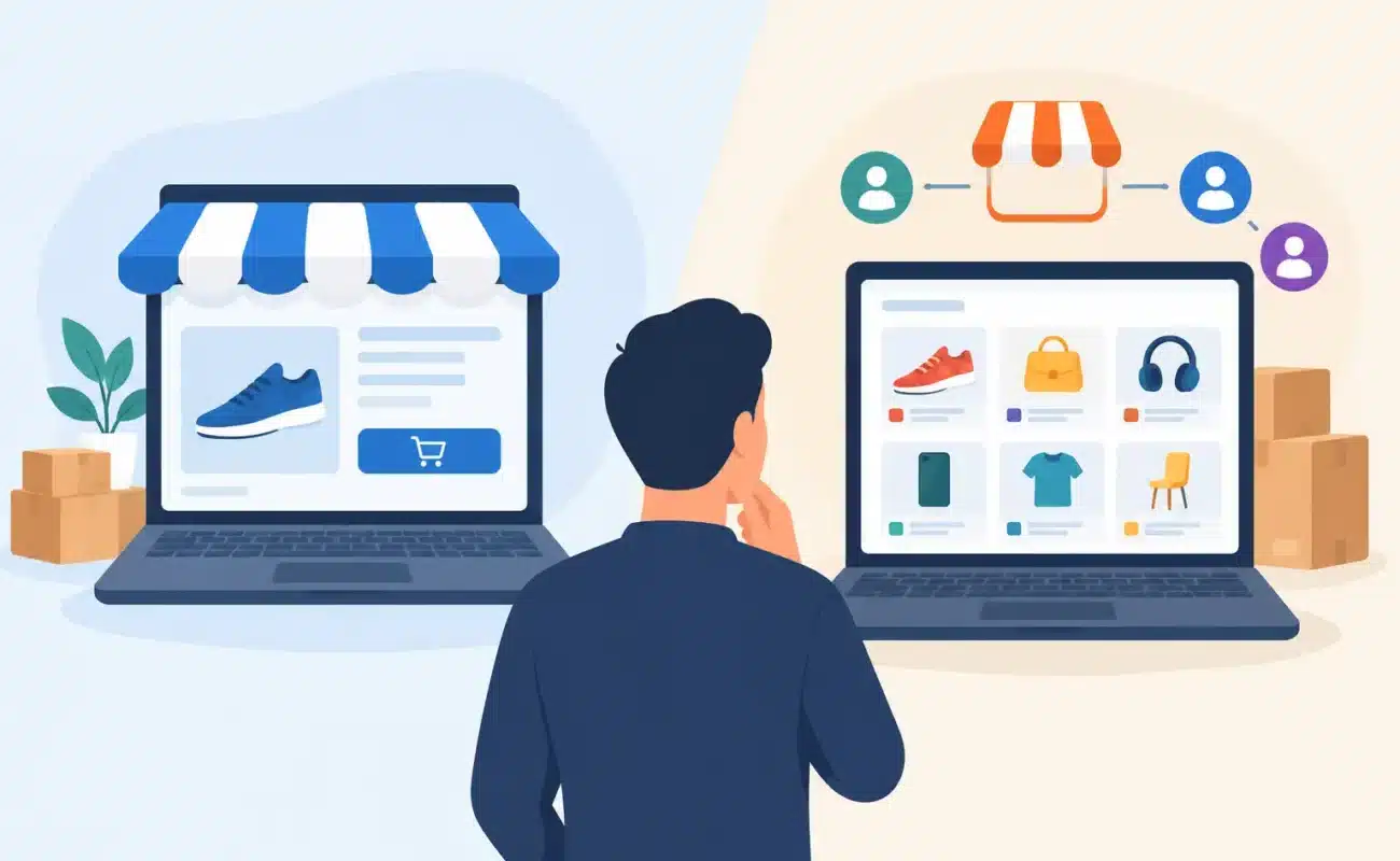 Tienda propia vs marketplace ¿cuál conviene?